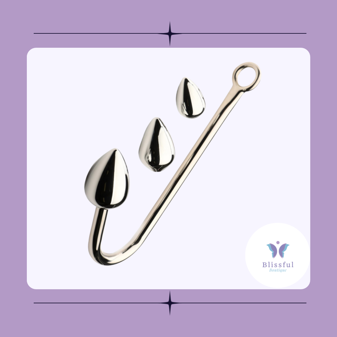 Anal Hook Trainer with 3 Plugs Blissful Boutique Anal Hook Trainer with 3 Plugs Blissful Boutique