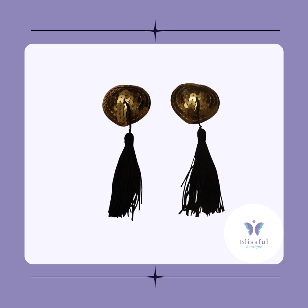 Stick on Heart Shaped Nipple Tassels