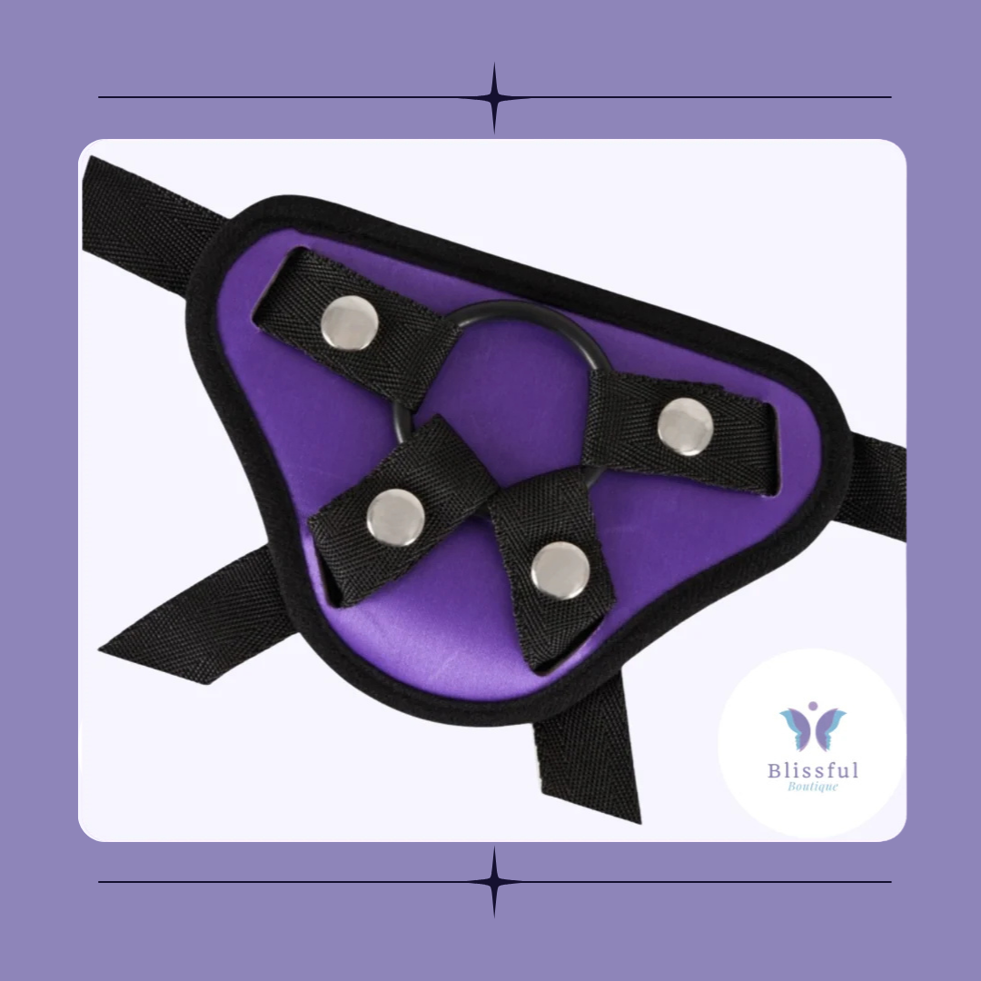 Purple And Black Universal Harness Strap On