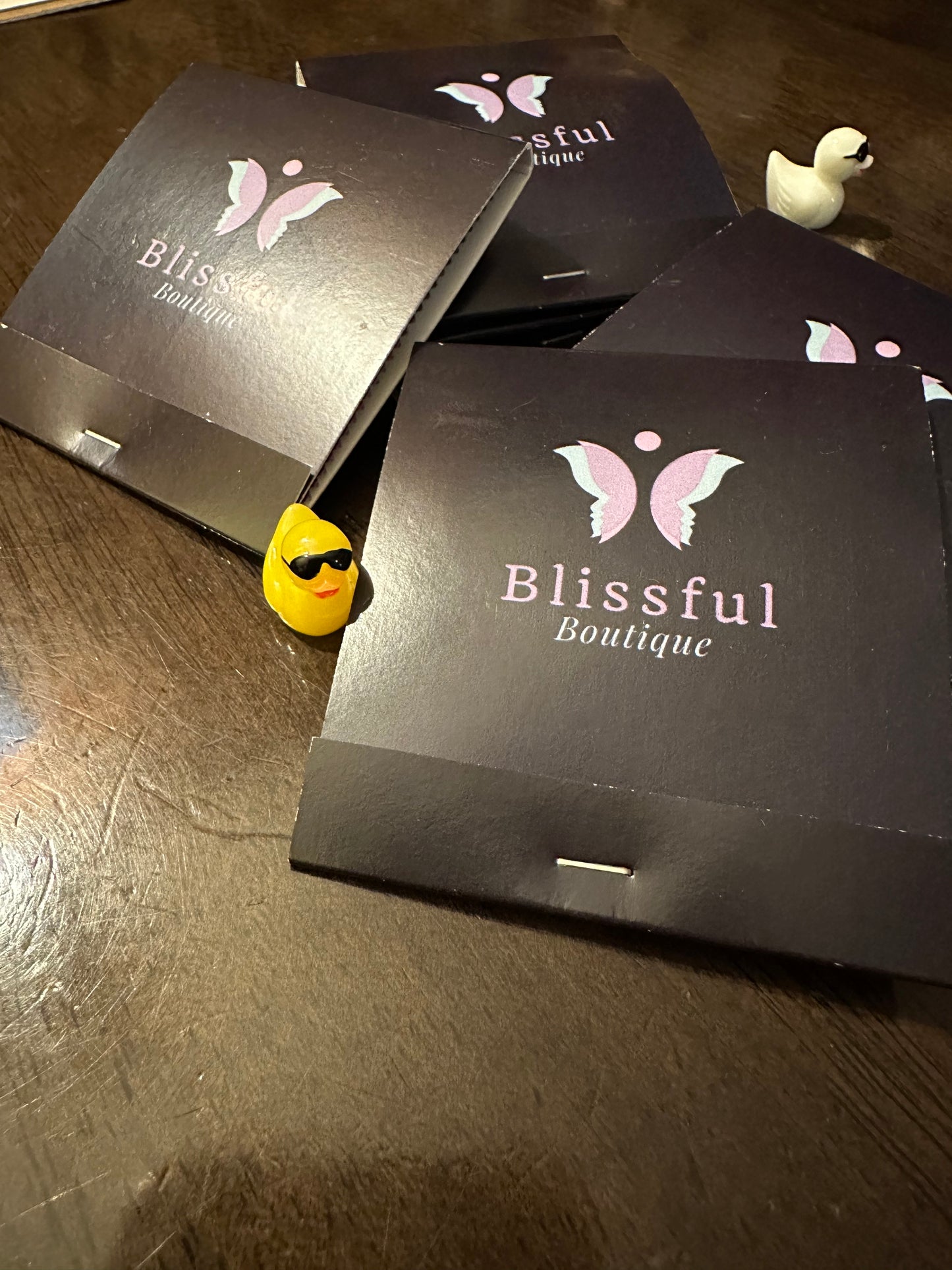 Individual Blissful Boutique branded Condoms. (ADORE brand ribbed condoms)