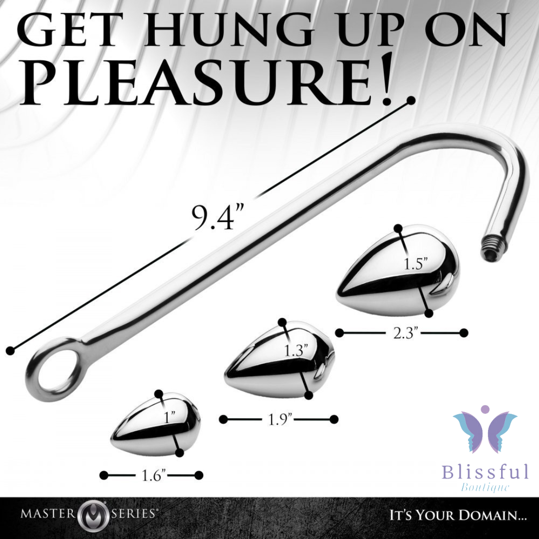 Anal Hook Trainer with 3 Plugs Blissful Boutique Anal Hook Trainer with 3 Plugs Blissful Boutique