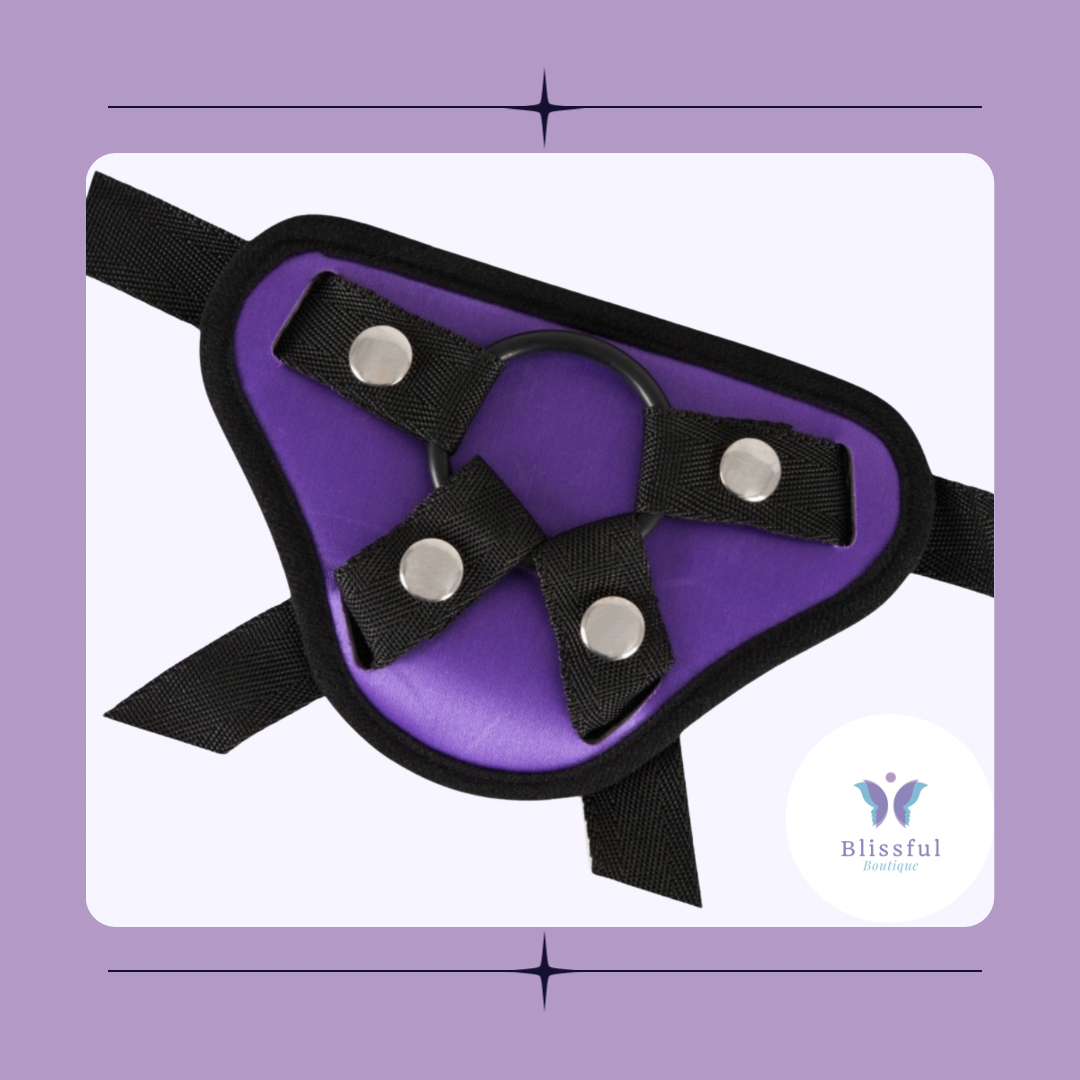 Purple And Black Universal Harness Strap On